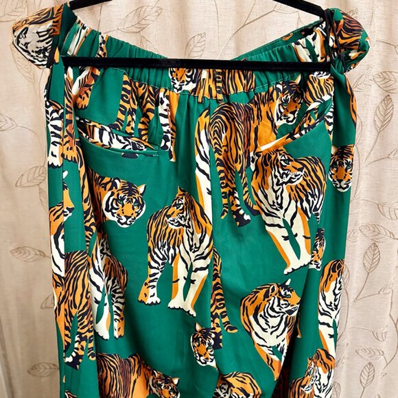 DRESSED IN LALA Tiger Tales Wide Leg Trousers - Size 3x - Picture 8 of 11